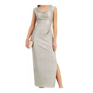 NWT:  CONNECTED Textured Metallic Gown Size 4